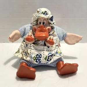 Vintage Russ Berrie And Co Kathleen Kelly Critters Daphne Duck Doll Figurine